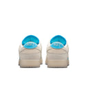 Nike Dunk Low SE Los Angeles, ivory canvas upper with blue gradient accents and a textured suede finish.