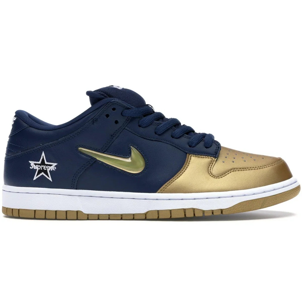 Nike SB Dunk Low Supreme Jewel Swoosh Gold - dropout