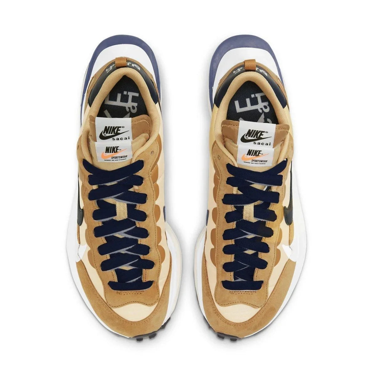 Nike Vaporwaffle sacai Sesame Blue Void - dropout