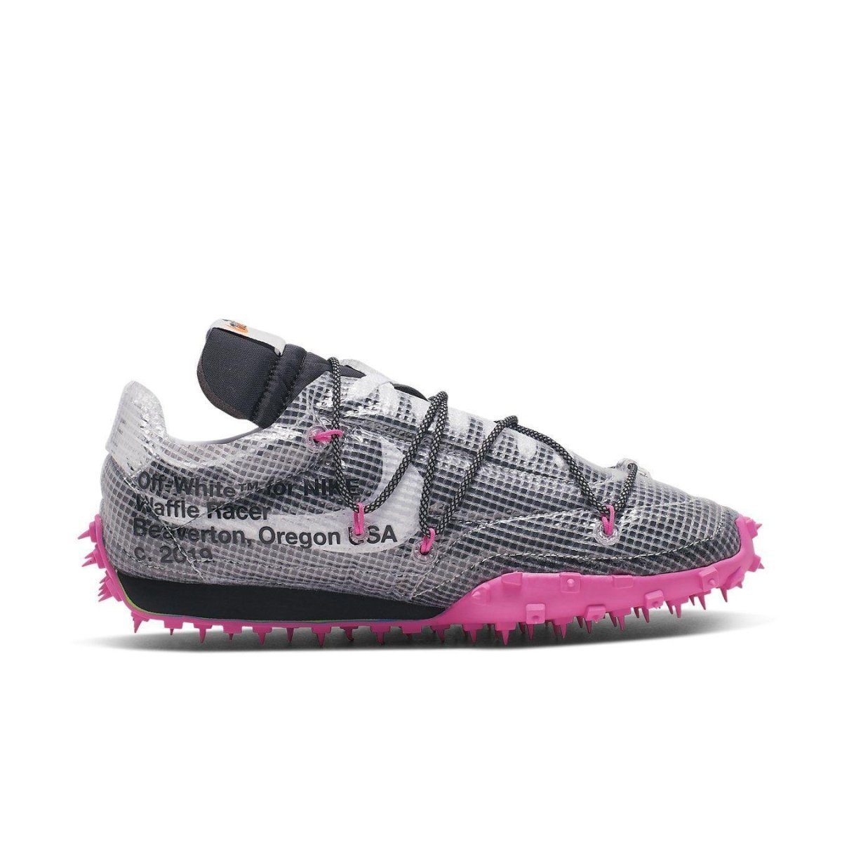 off white nike waffle racer white