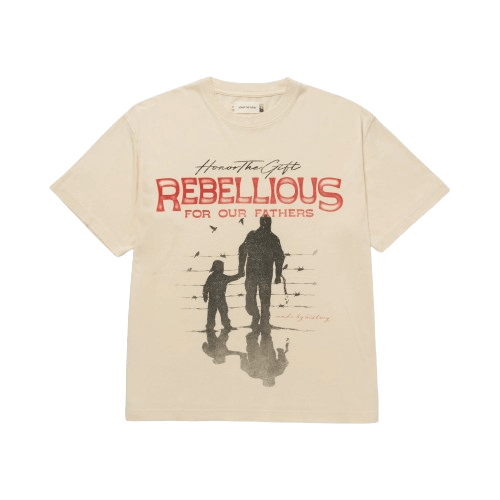 Rebellious For Our Fathers T-Shirt Bone - dropout
