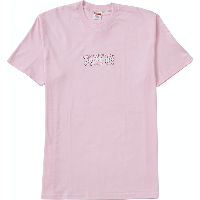 Supreme Bandana Box Logo Tee Light Pink — dropout