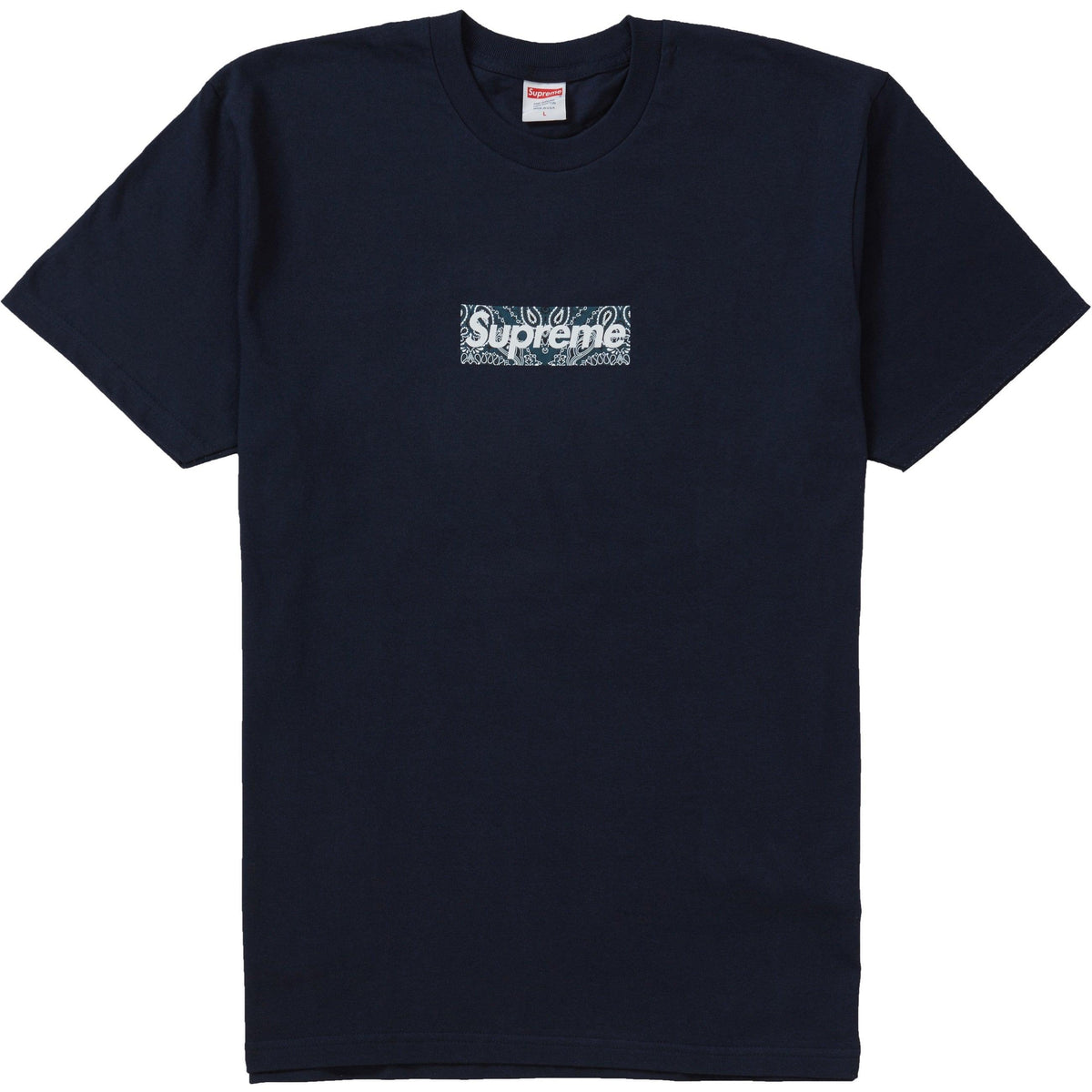 Supreme Bandana Box Logo Tee Navy