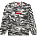 Supreme Box Logo Crewneck (FW22) Zebra - dropout