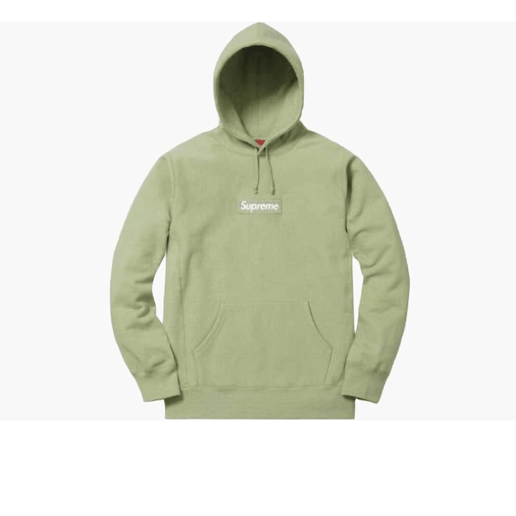 Supreme Box Logo Hooded Sweatshirt Sage — dropout