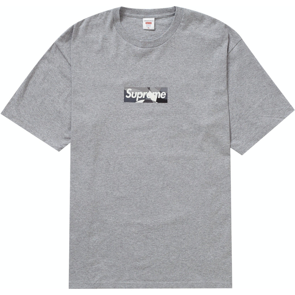 Supreme Emilio Pucci Box Logo Tee Heather Grey/Black