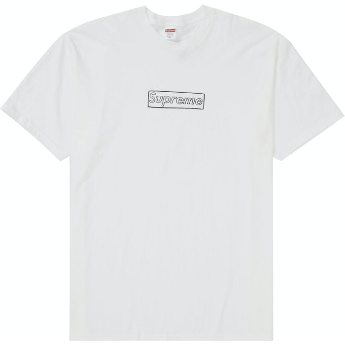 Supreme KAWS Chalk Logo Tee White - dropout