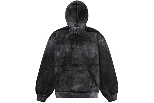 Supreme MM6 Maison Margiela Foil Box Logo Hooded Sweatshirt Black - dropout