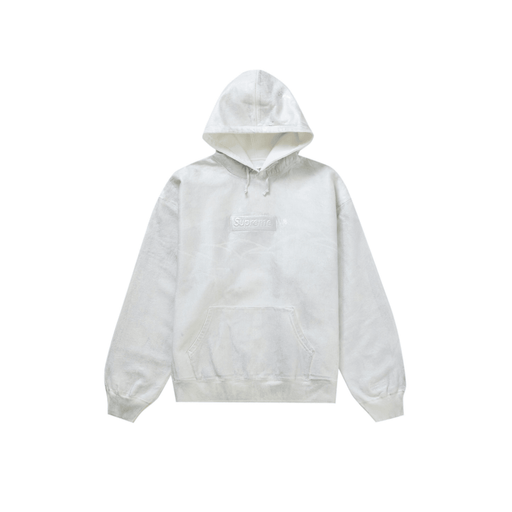Supreme MM6 Maison Margiela Foil Box Logo Hooded Sweatshirt White - dropout
