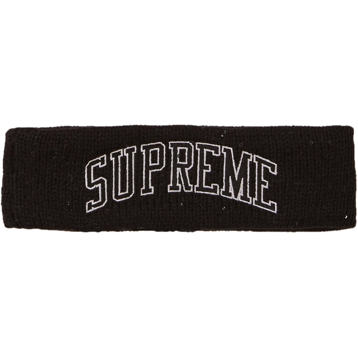 Supreme New Era Sequin Arc Logo Headband Black