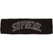 Supreme New Era Sequin Arc Logo Headband Black - dropout