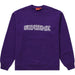 Supreme Shattered Logo Crewneck Purple - dropout