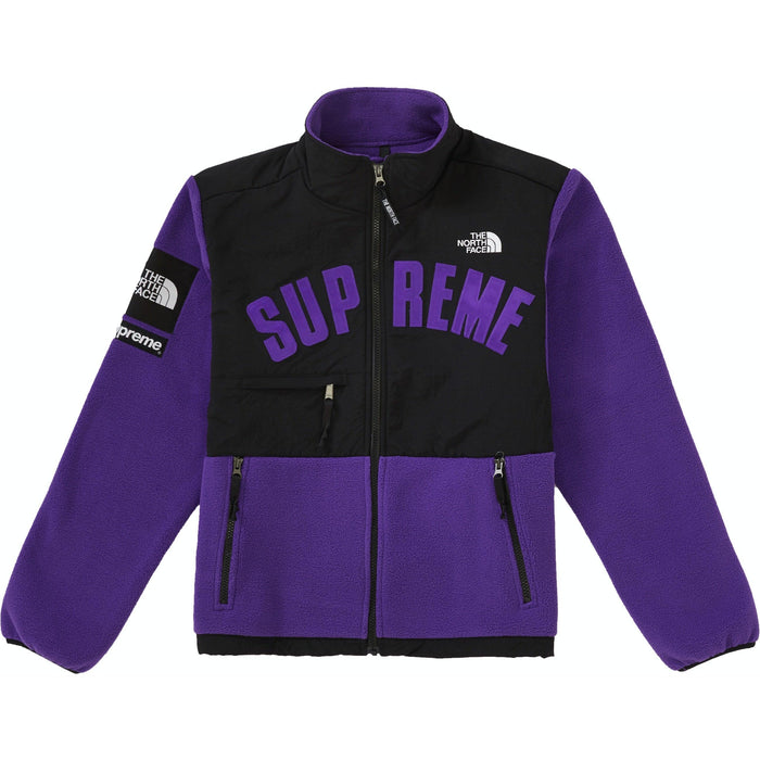 Supreme The North Face Arc Logo Denali Fleece Jacket Purple - dropout