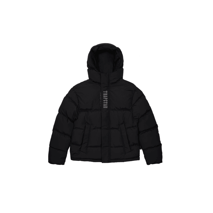 Trapstar Decoded 2.0 Hooded Puffer Jacket Black - dropout