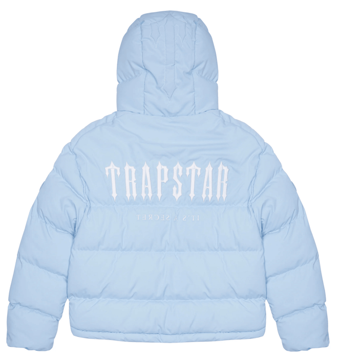 Trapstar Decoded Hooded Puffer 2.0 Ice Blue dropout