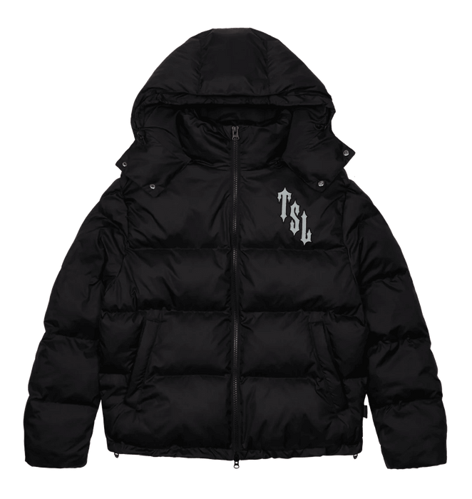 Trapstar Shooters Hooded Puffer Black/Reflective - dropout