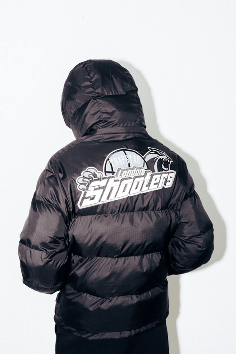 Trapstar Shooters Hooded Puffer Black/Reflective — dropout