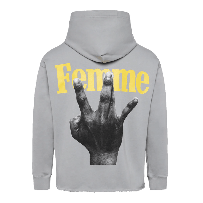 Twisted Finger Hoodie Grey - dropout