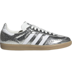 ADIDAS Samba OG Silver Metallic Cracked Leather (Women's)