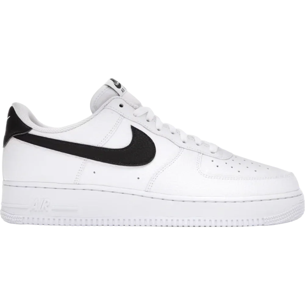 Nike Air Force 1 Low '07 White Black Pebbled Leather