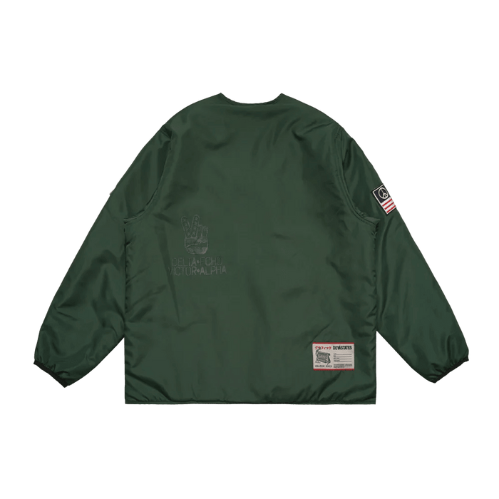 Web Quillted Liner Jacket Green - dropout