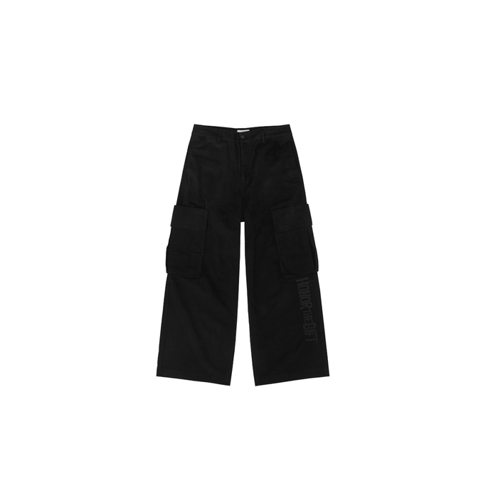 Wide Leg Cargo Black - dropout