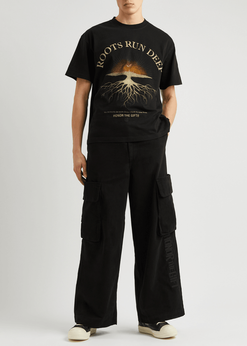 Wide Leg Cargo Black - dropout