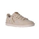 Beige sneaker on a white background