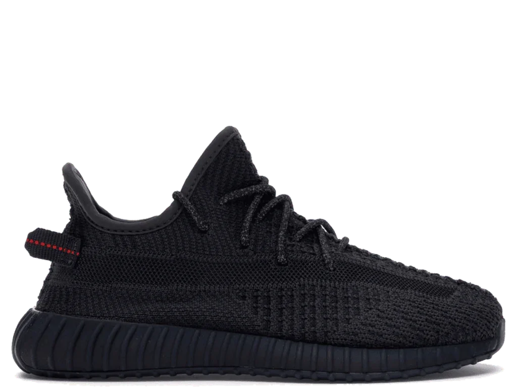 Yeezy Boost 350 V2 Black (Kids) (Non-Reflective) - dropout