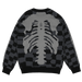 Skeletal Knitted Sweater - dropout