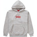 Supreme Inside Out Box Logo Hooded Sweatshirt Heather Grey - dropout